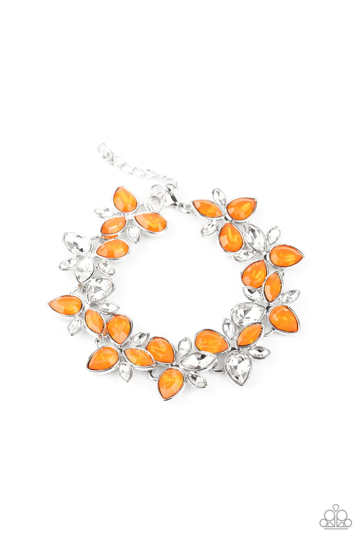 Ice Garden - Orange Bracelet