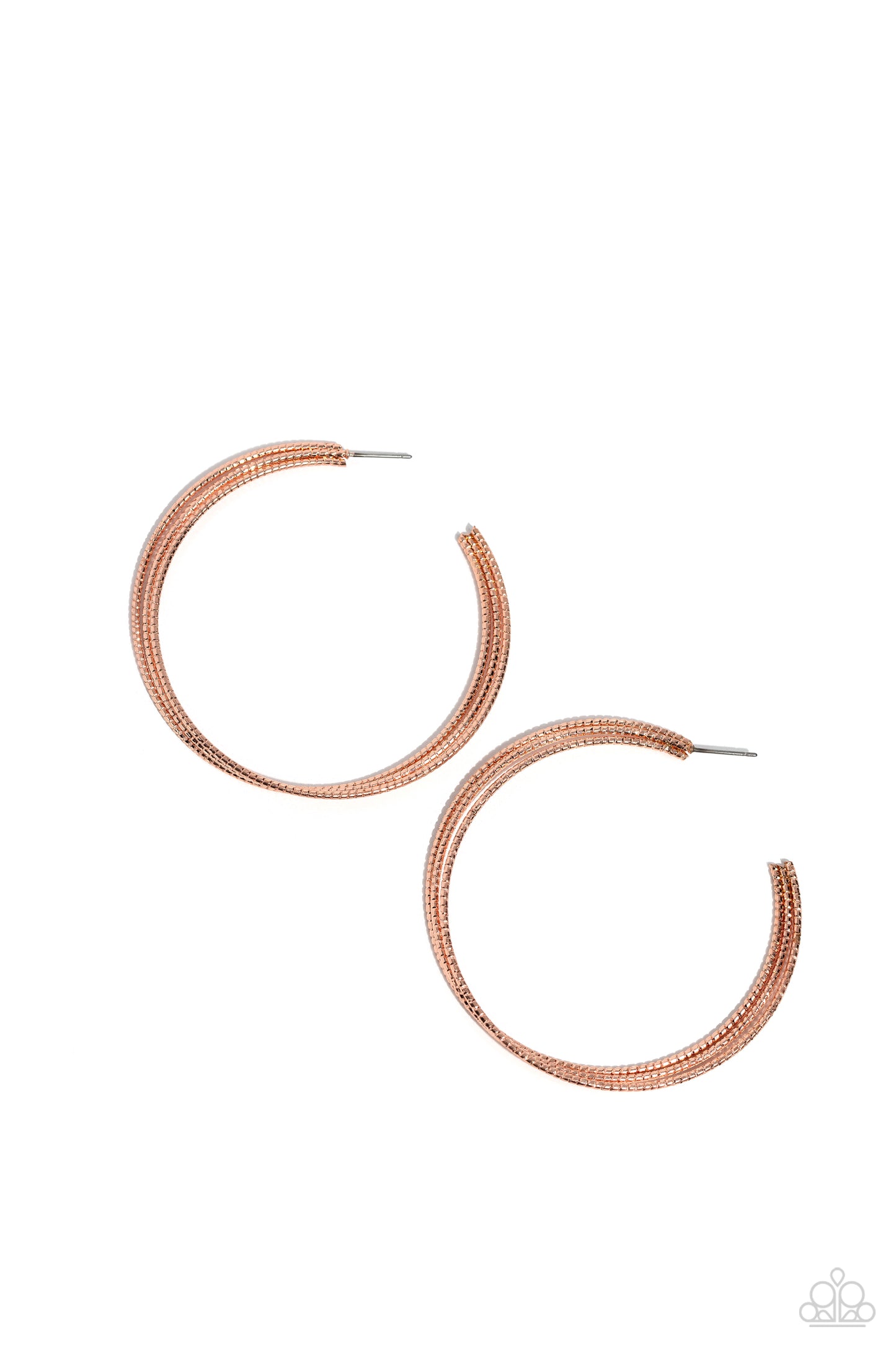 Candescent Curves - Copper Hoop Earring