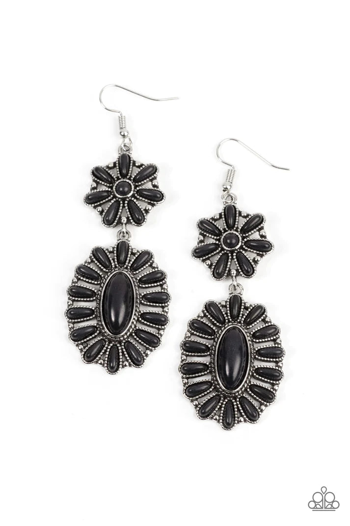 Richly Rustler - Black Earring