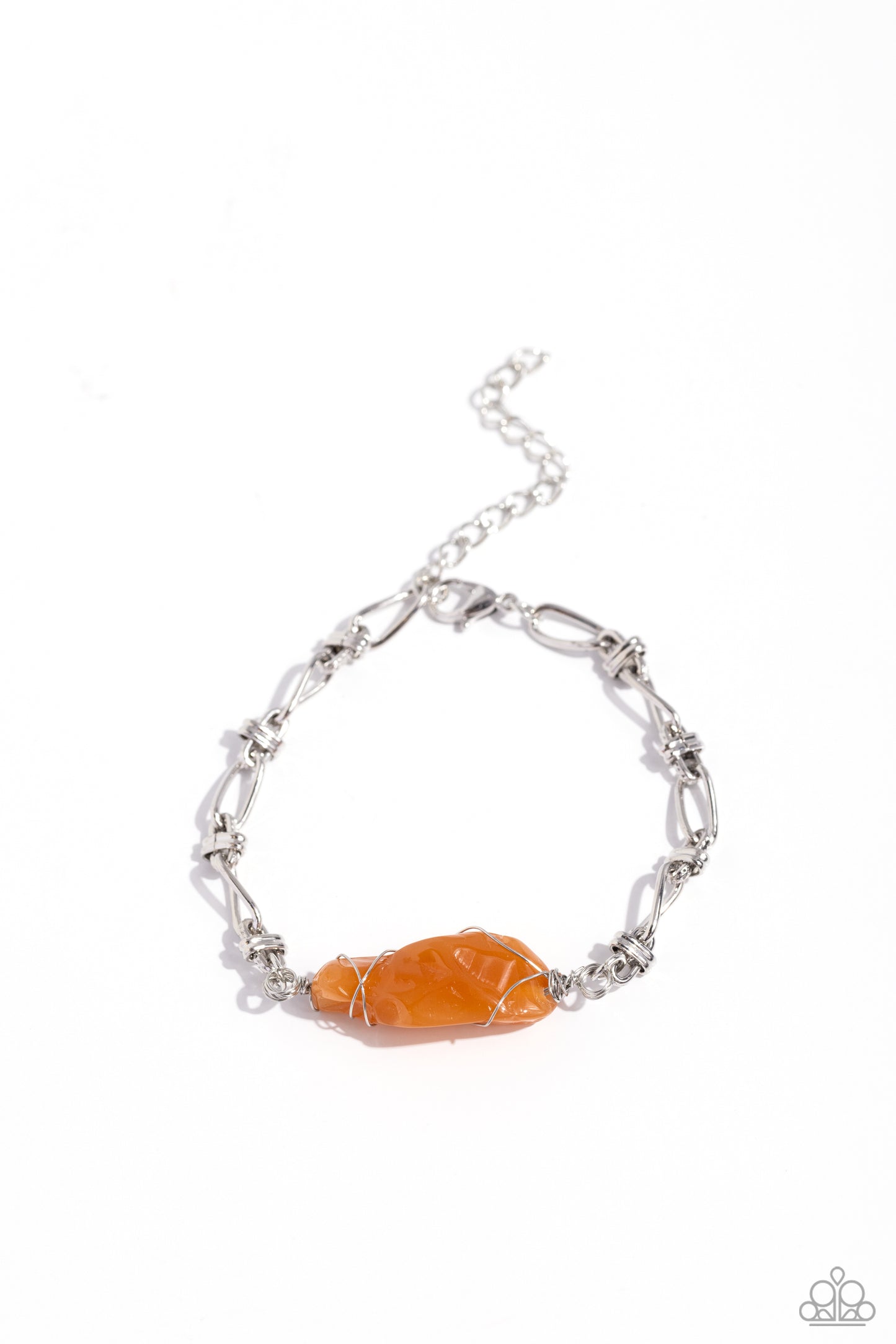 Cavern Class - Orange Necklace & Bracelet Set