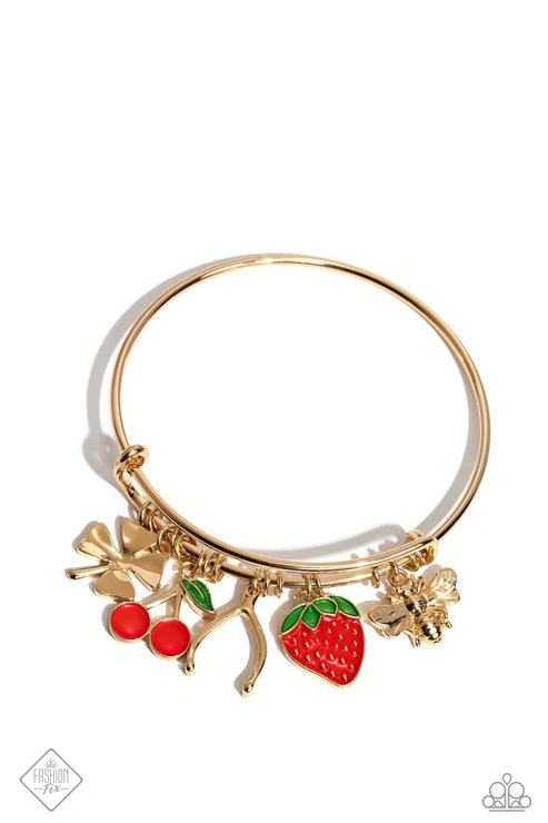 Fruit Festival - Gold Necklace & Bracelet Set