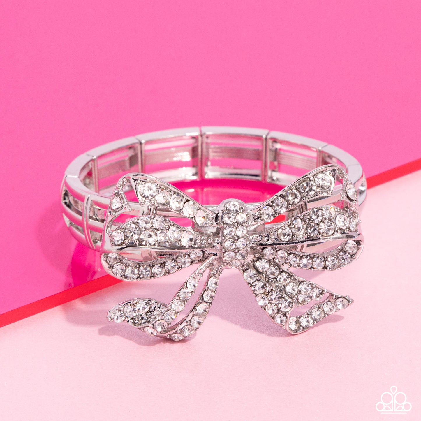 Its All A-BOW-t Me - White Bracelet (LOP 05-24)