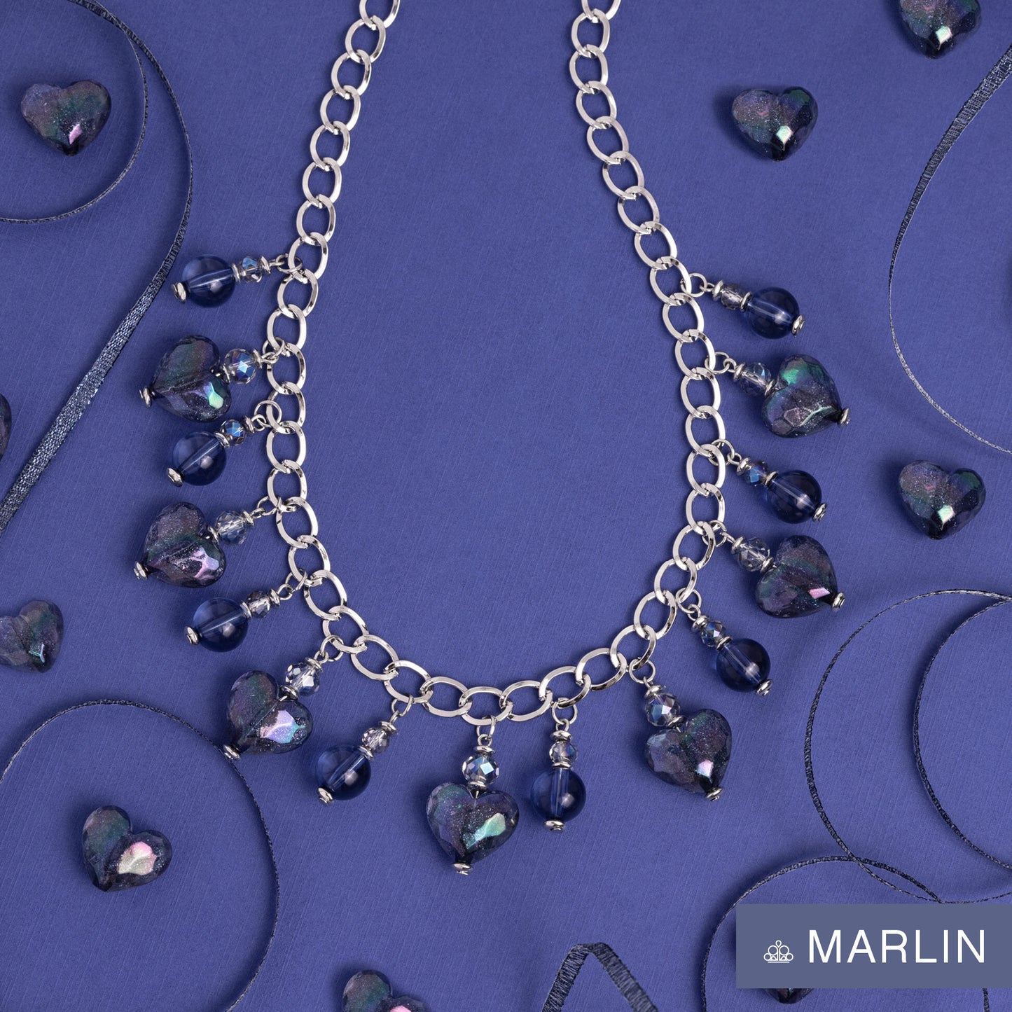 The Best HEART - Blue Necklace