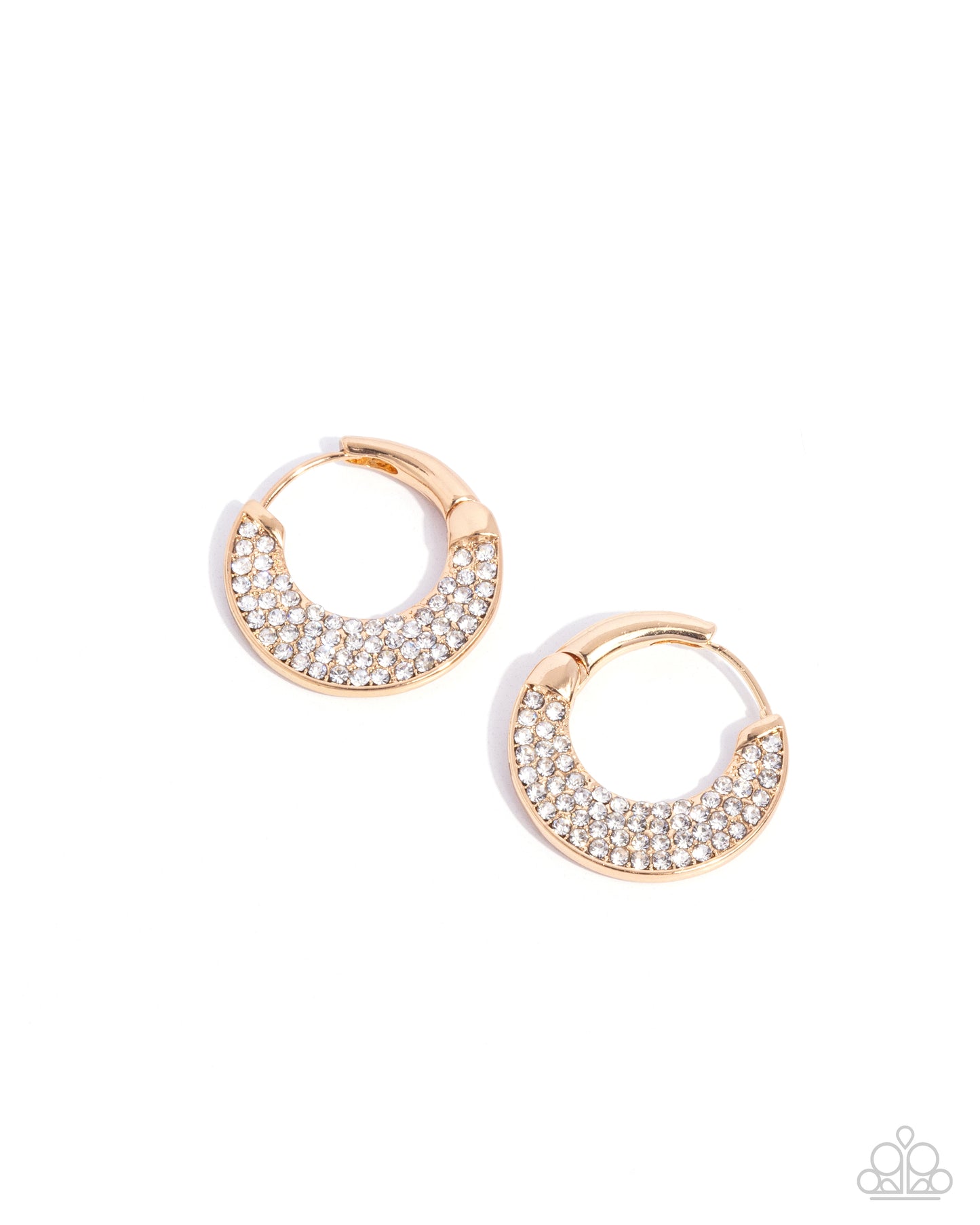 Winking Whimsy - Gold Hoop Earring
