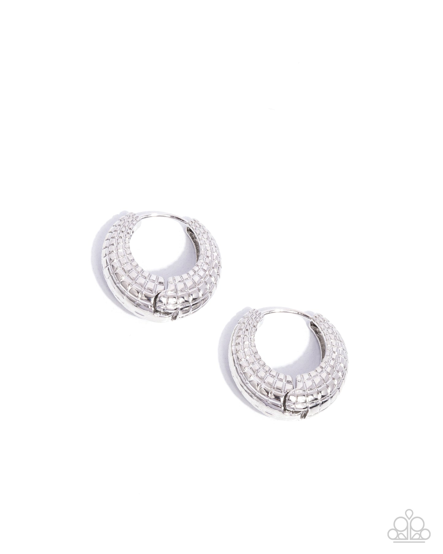 Pattern Permanence - Silver Hoop Earring