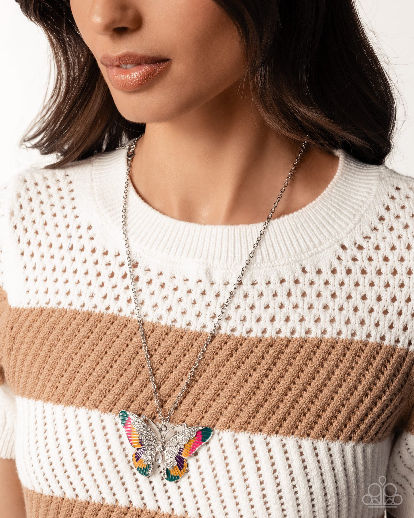 Papillon Pizzazz - Yellow Necklace