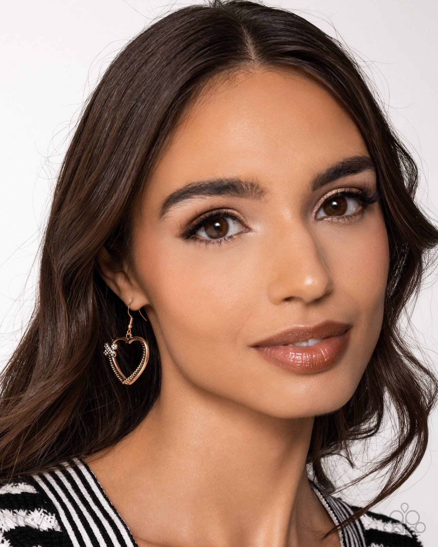 Crisscross Courtship - Gold Earring