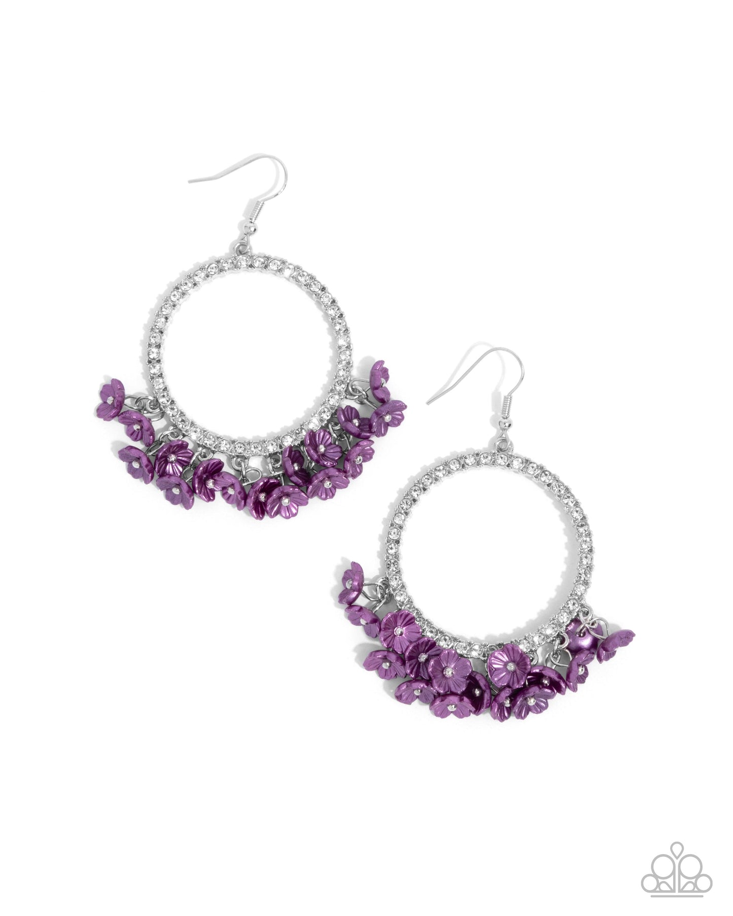Wreathed Wisteria - Purple Earring