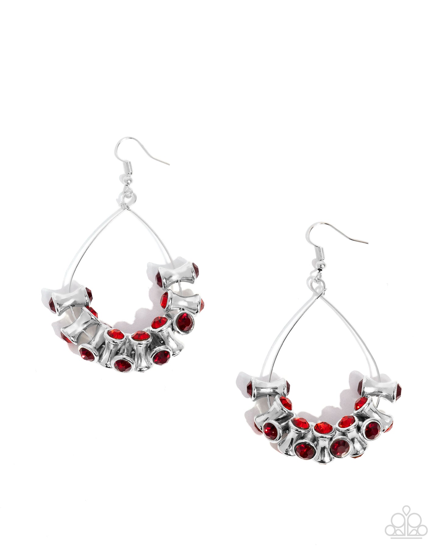 Courageous Chandelier - Red Earring