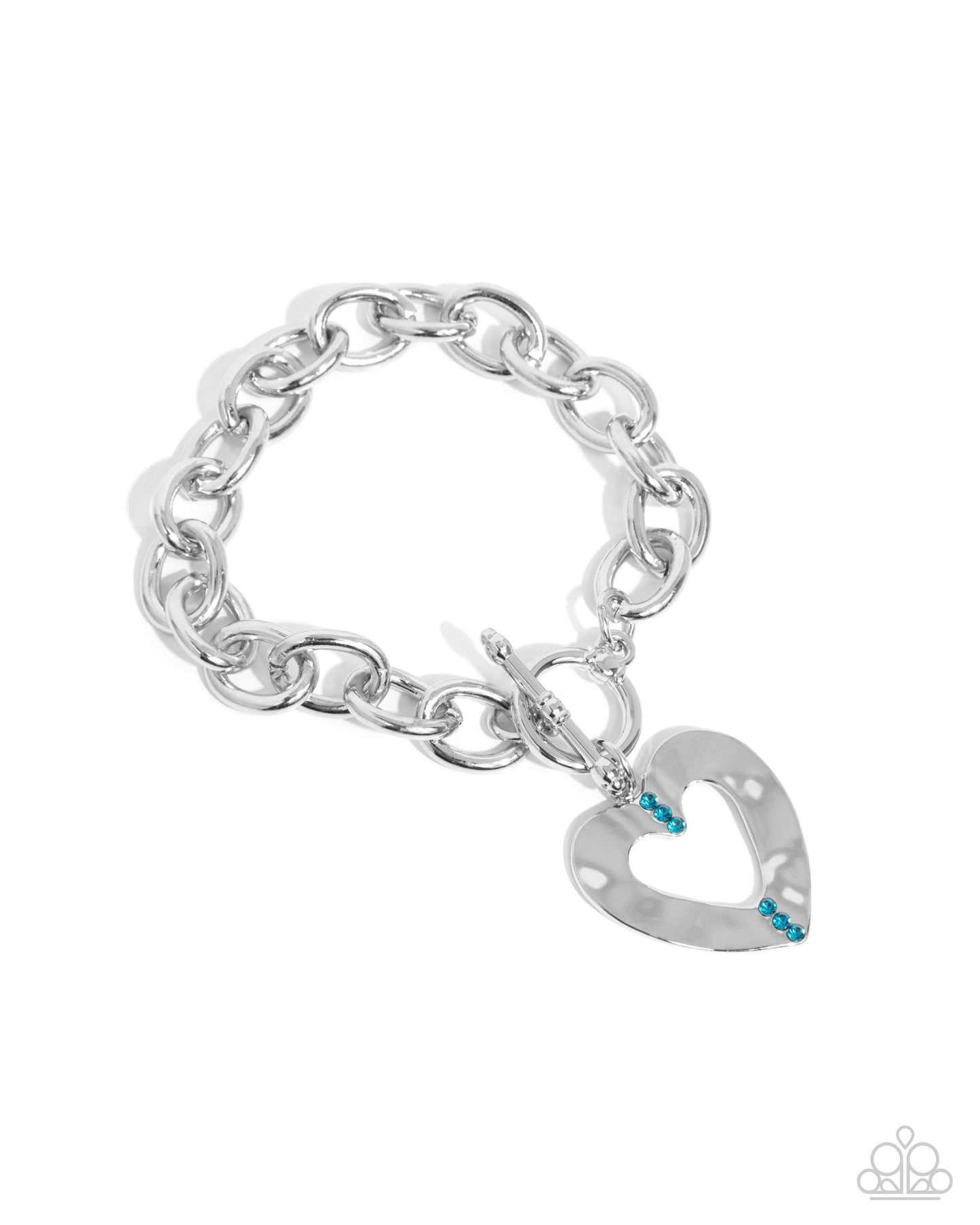 Complete Look! Affectionate Assist - Blue Necklace & Bracelet Set