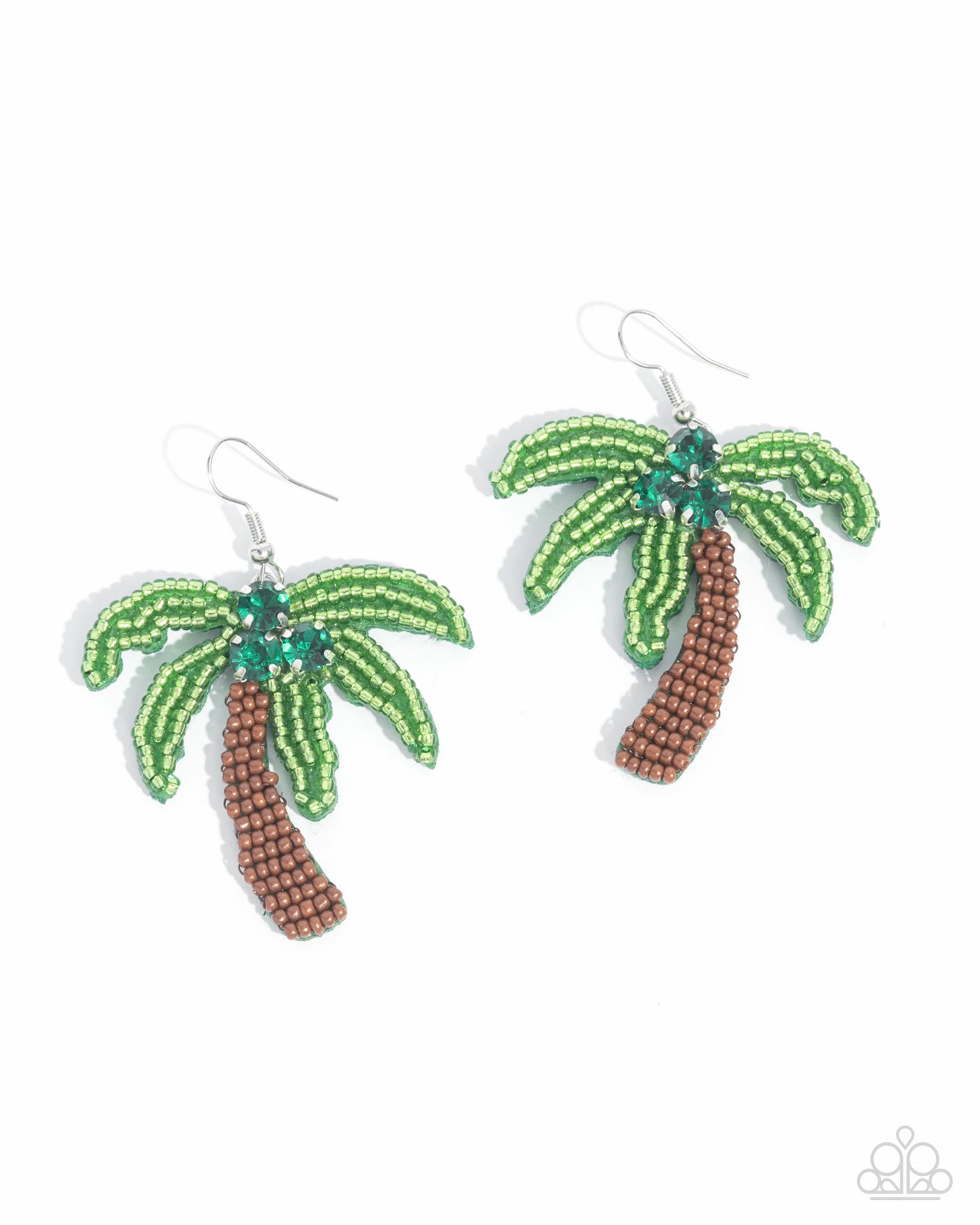 Pampered Palm Tree - Green Earring