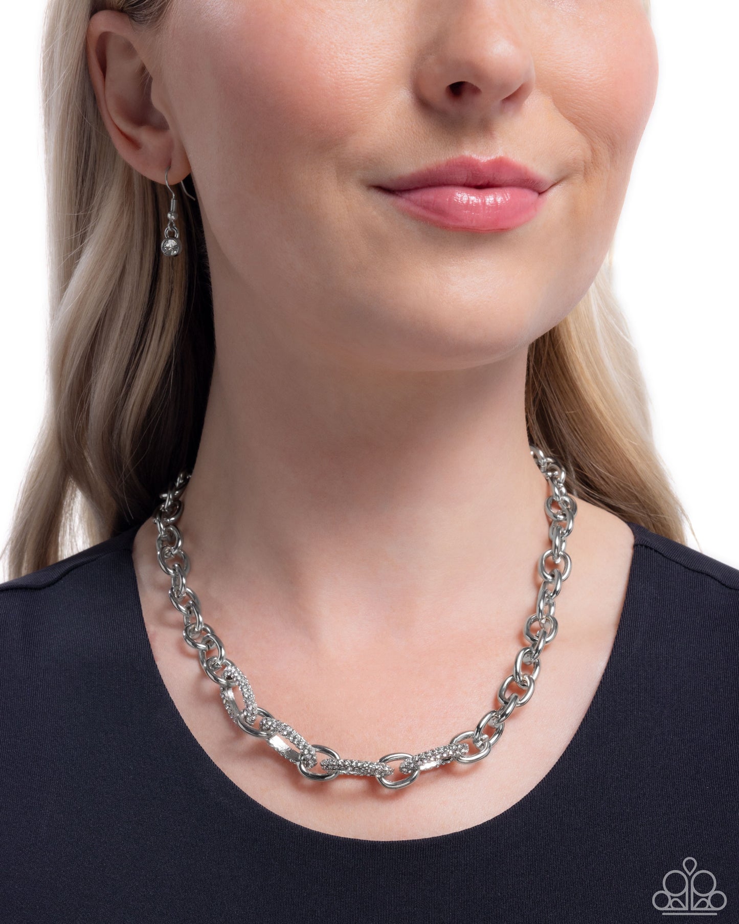 Boogie Bling - White Necklace