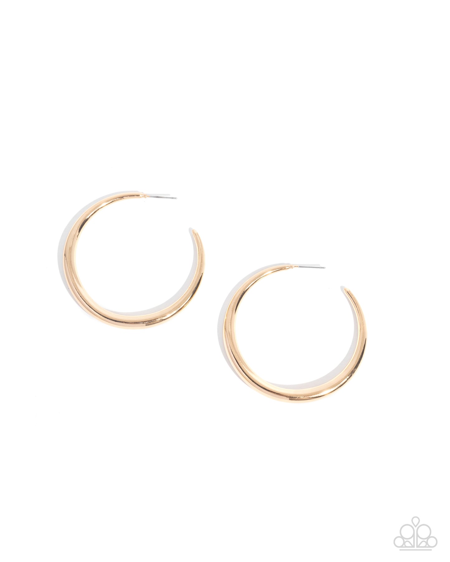 Sleek Selvage - Gold Hoop Earring