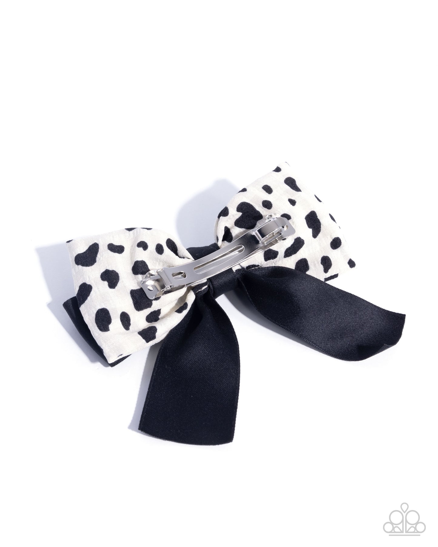 Cow Chic - White & Black Hair Clip