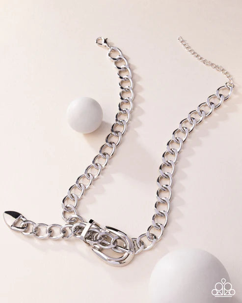 Bold Buckle - Silver Necklace (Convention 2025)