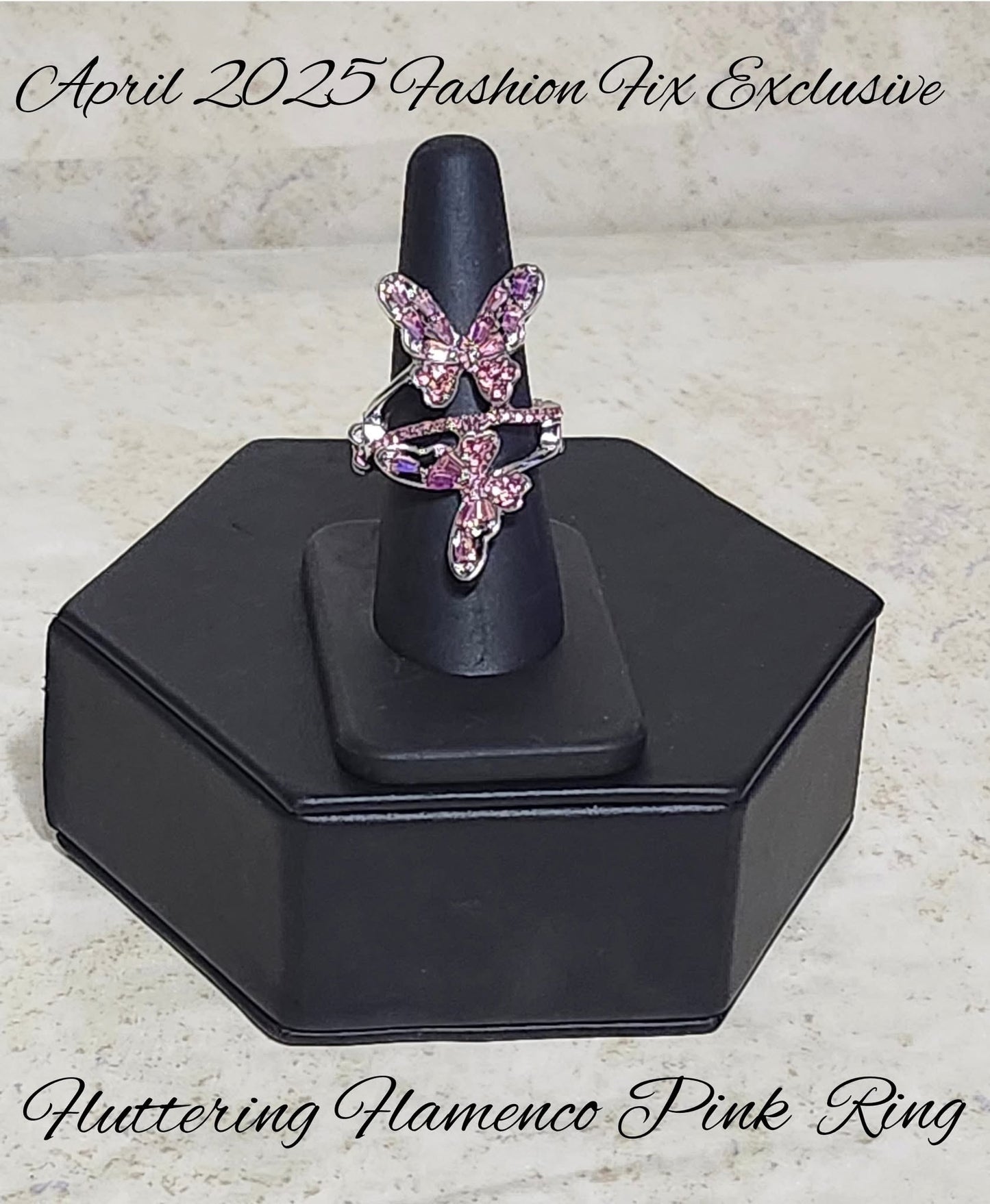 Fluttering Flamenco - Pink Ring (April 2024 Fashion Fix Exclusive)