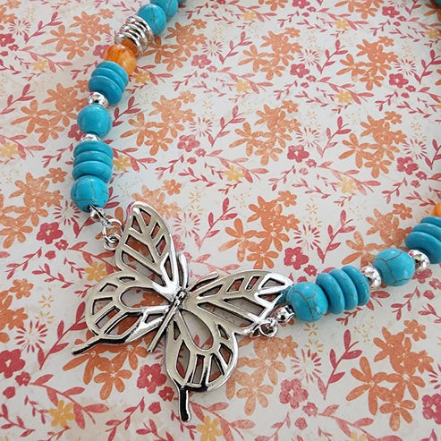 Try As I FLIGHT - Blue Necklace