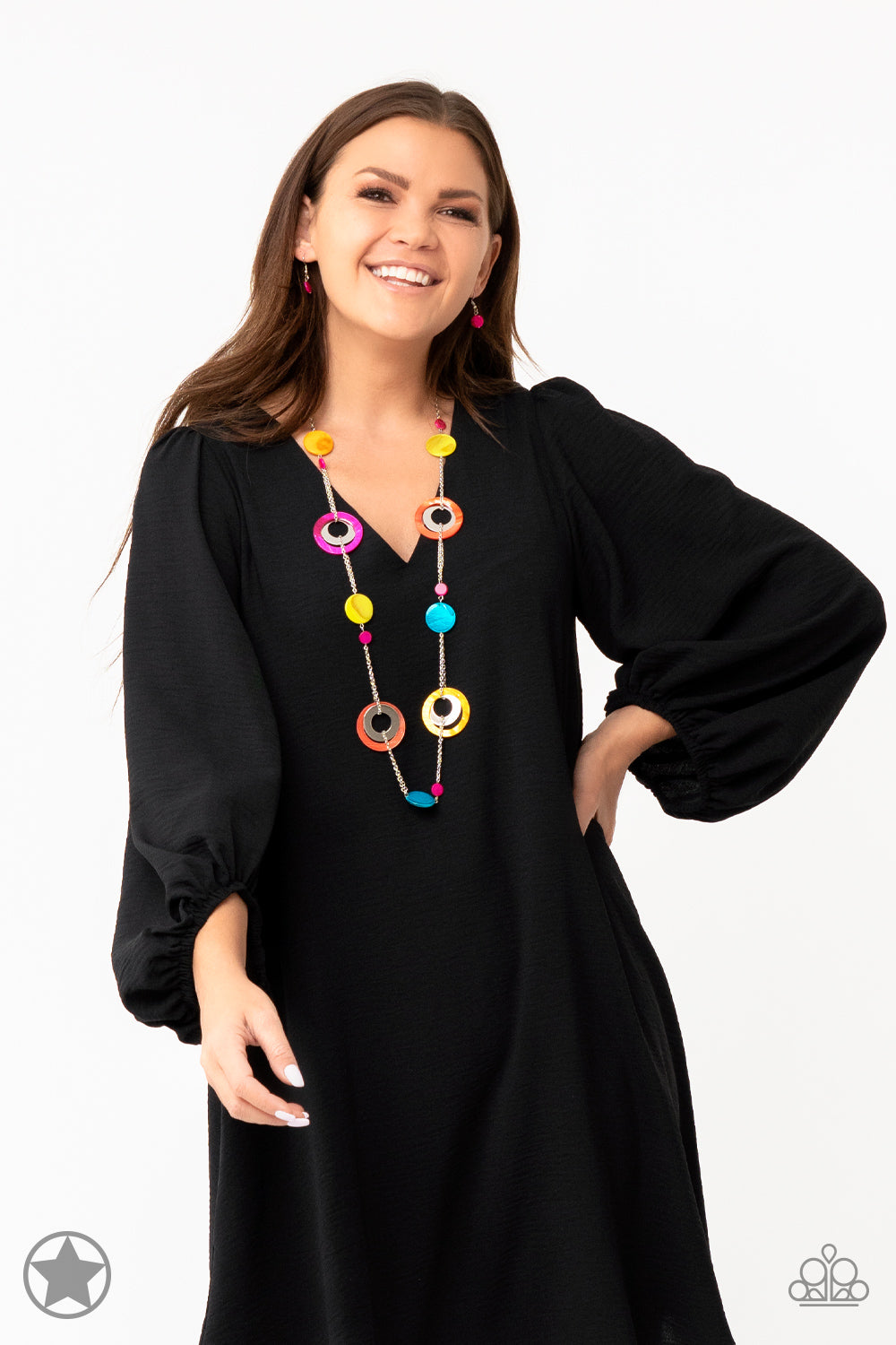 Kaleidoscopically Captivating - Multi Blockbuster Necklace
