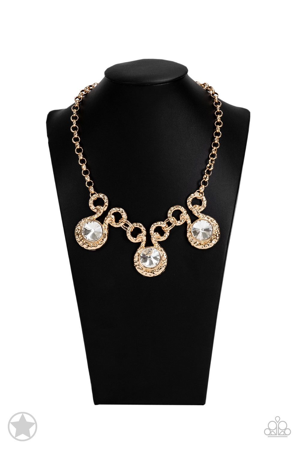 Hypnotized - Gold Blockbuster Necklace