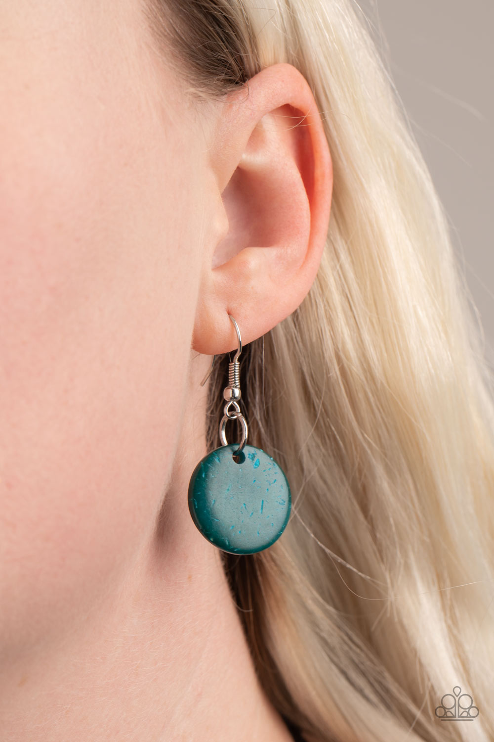 Barbados Bopper - Blue Wood Necklace