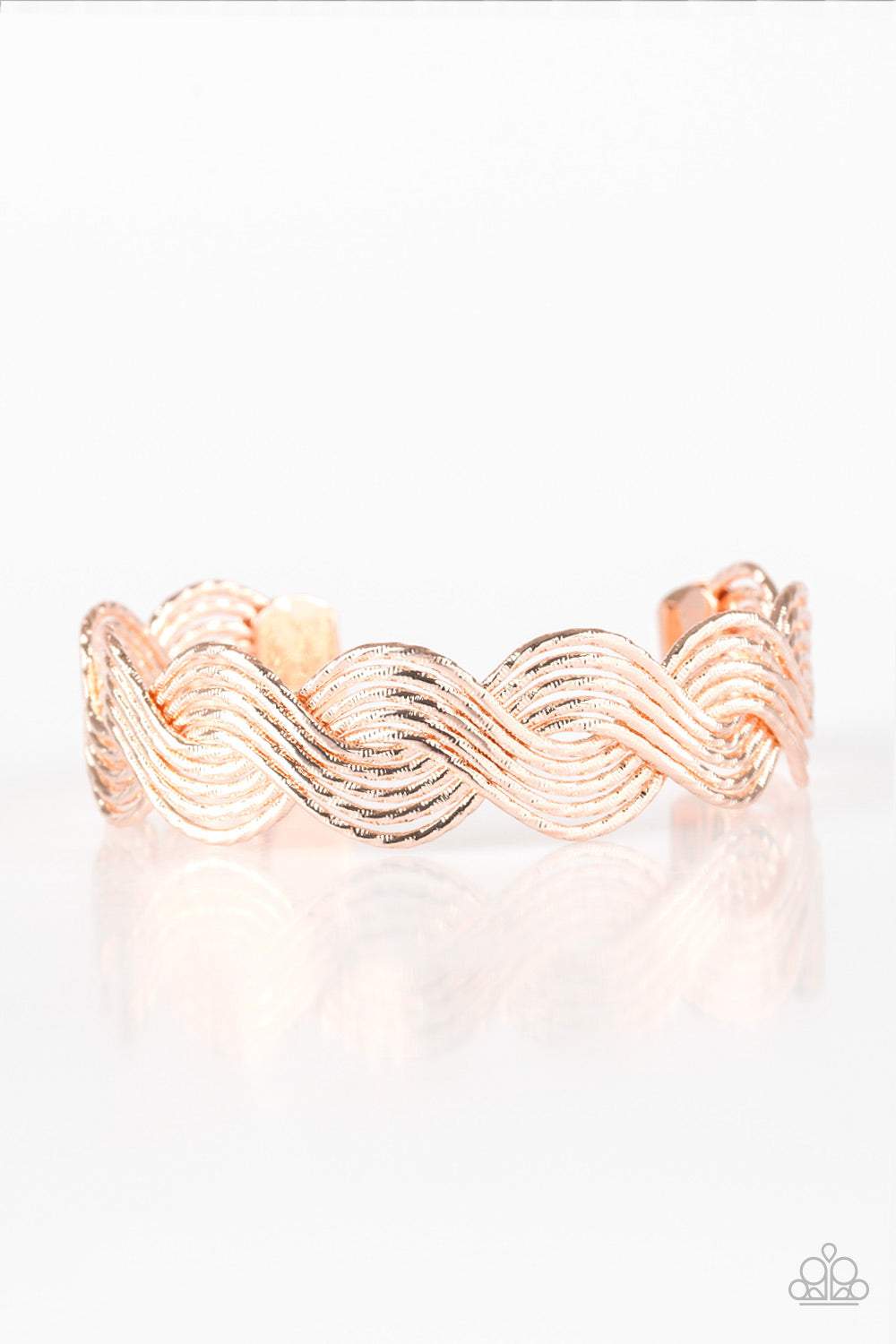 Braided Brilliance - Rose Gold Bracelet