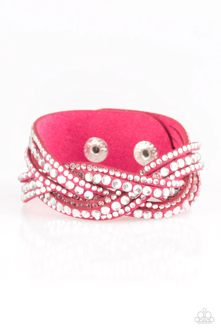 Bring On The Bling - Pink Urban Bracelet