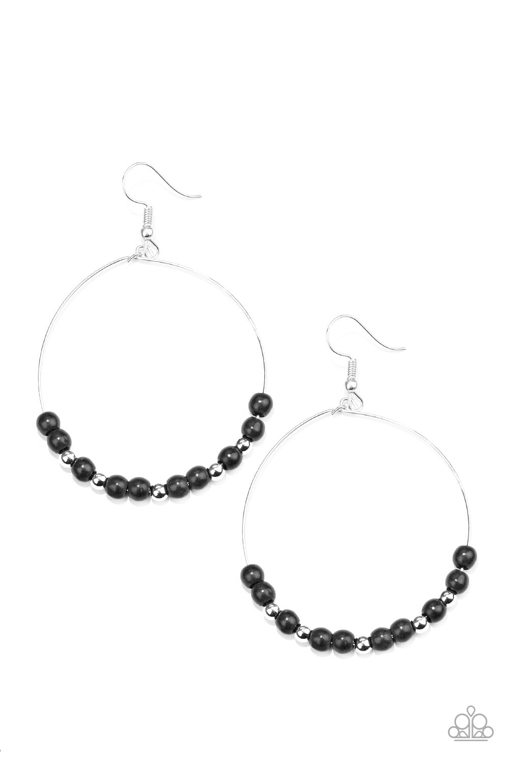 Stone Spa - Black Earring