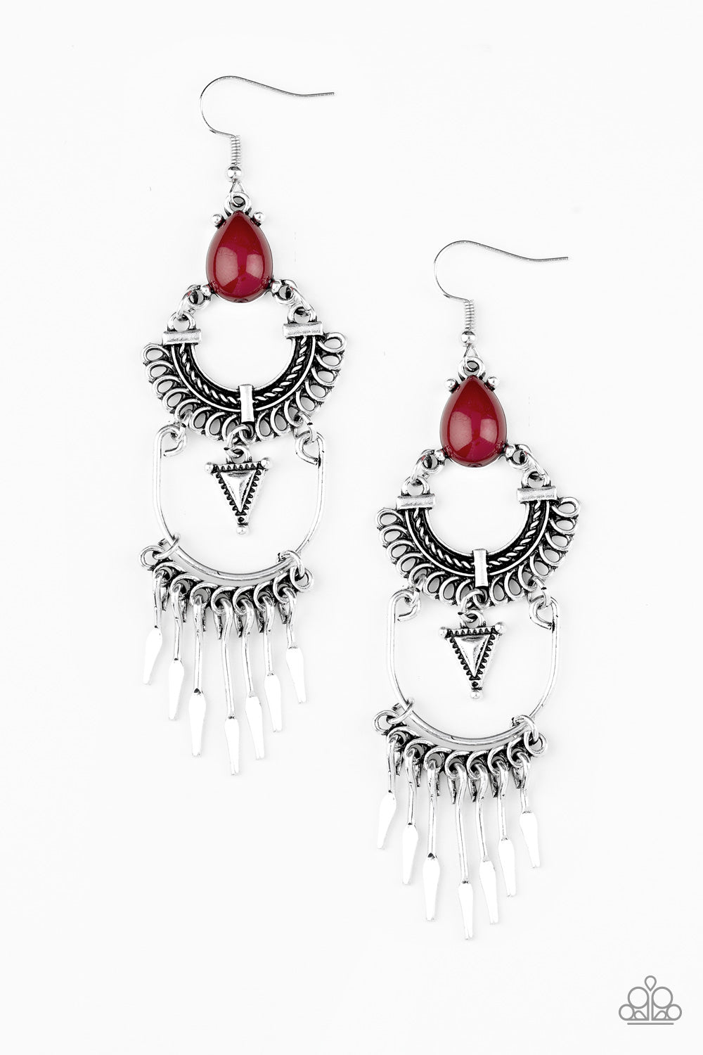 Progressively Pioneer - Red Earring