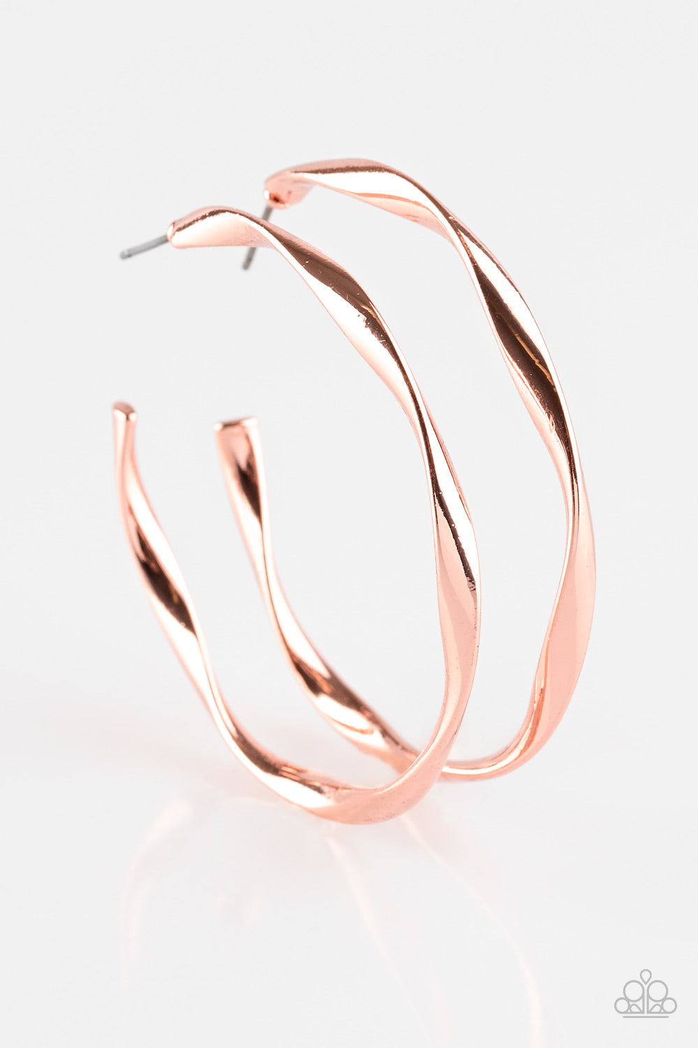 Plot Twist - Copper Hoop Earring