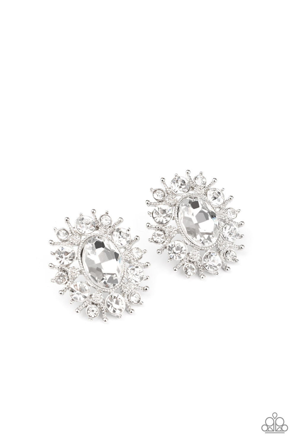 Serious Star Power - White Earring