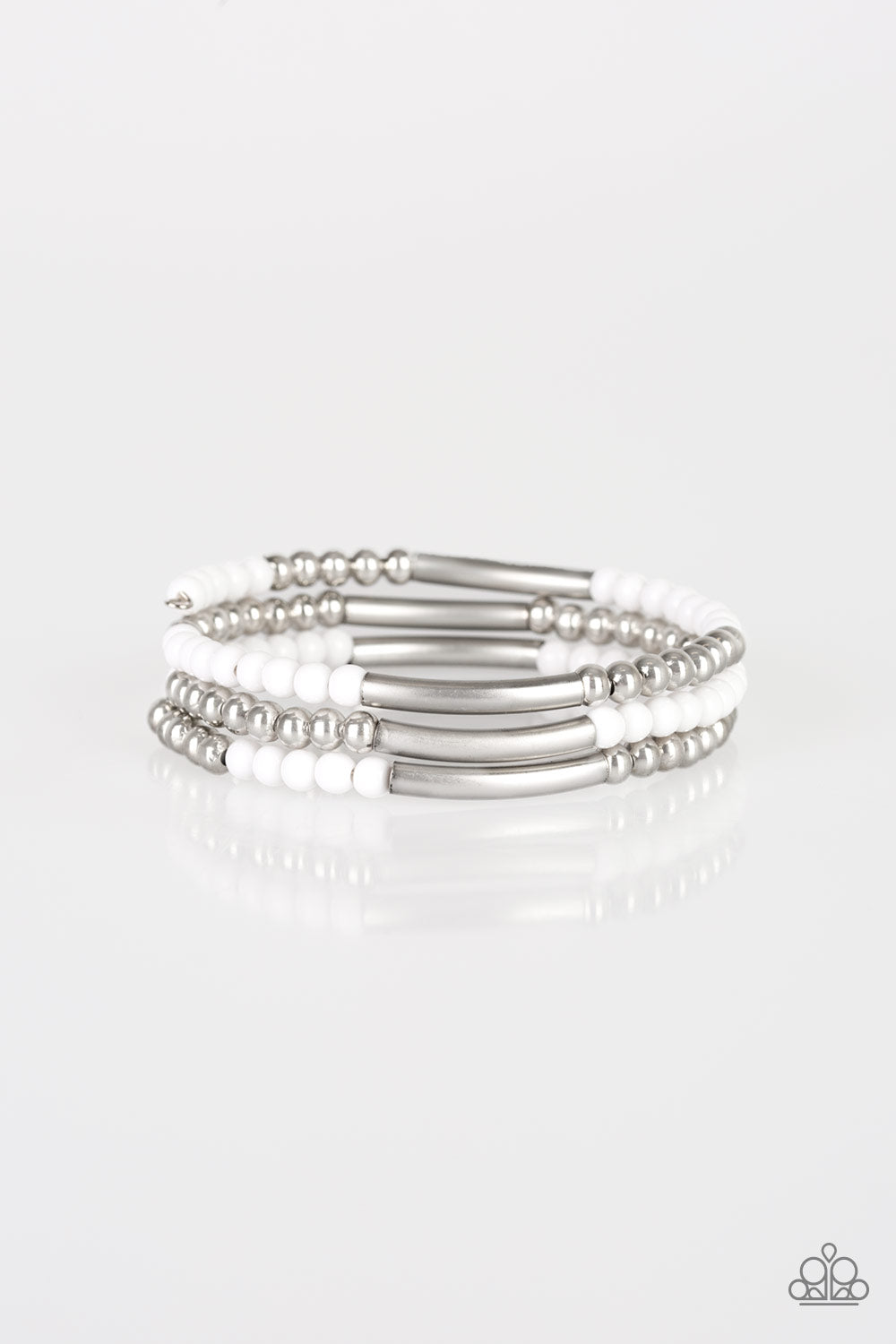 Tourist Trap - White Coil Bracelet