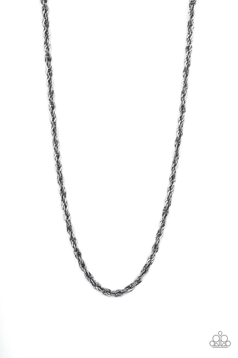 Instant Replay - Black Mens Necklace