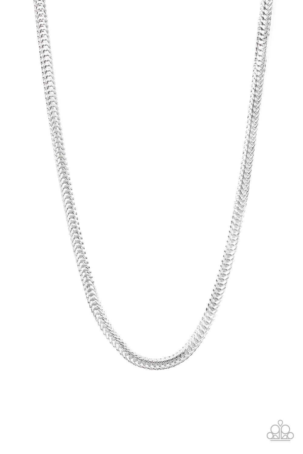 Knockout King - Silver Mens Necklace