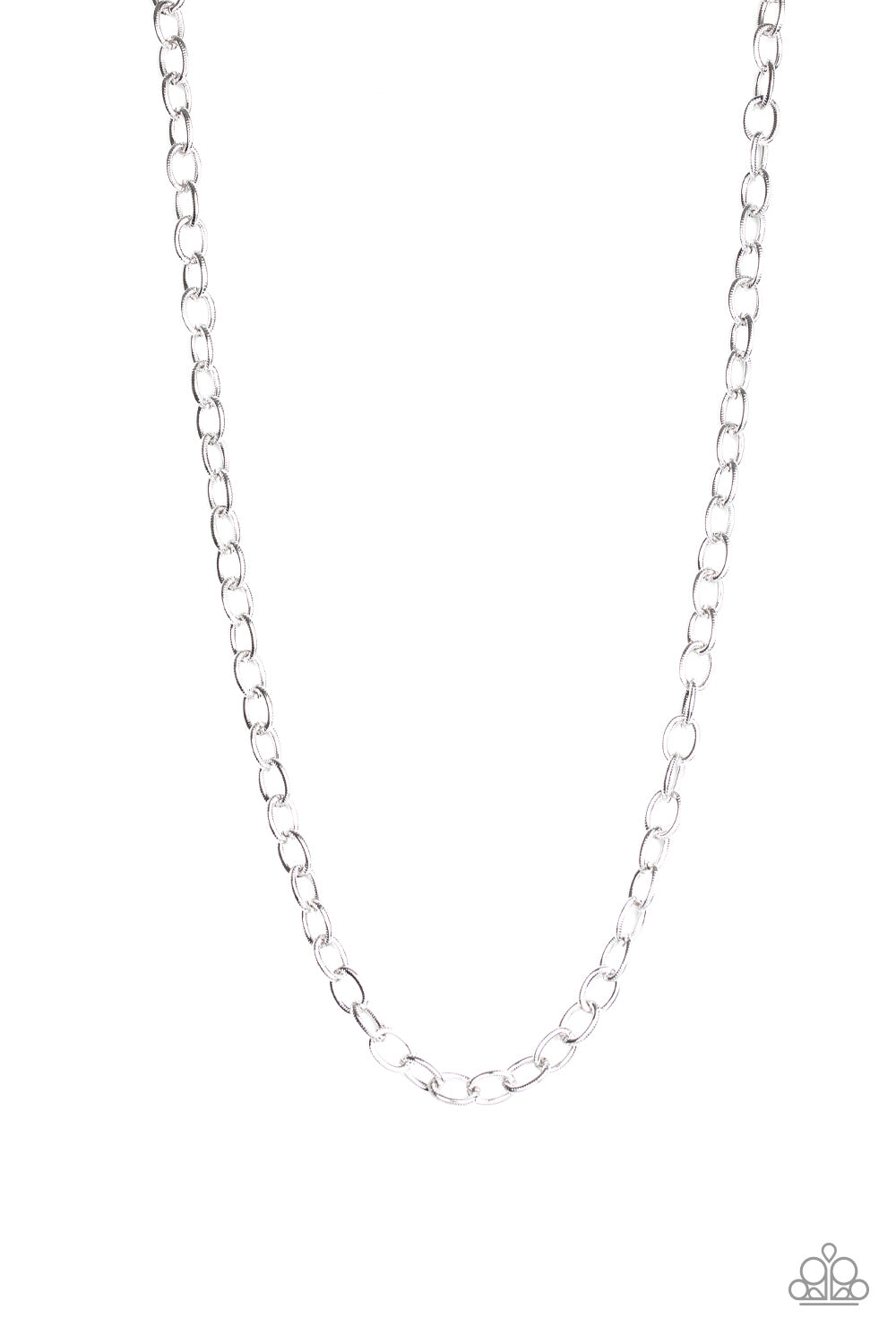 Courtside Seats - Silver Mens Necklace
