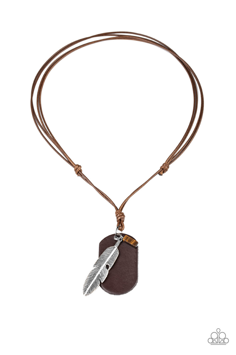 Flying Solo - Brown Urban Necklace