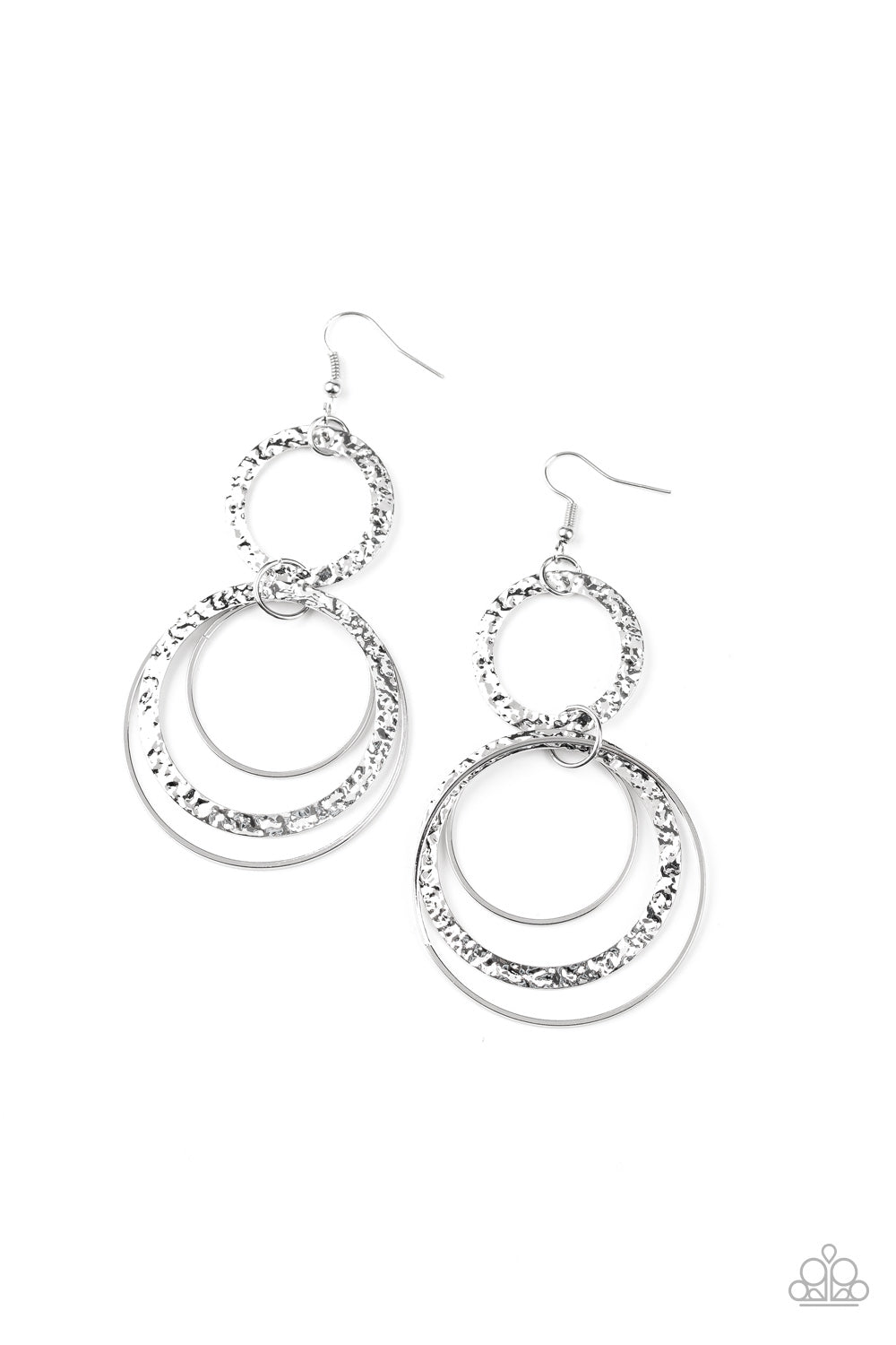 Eclipsed Edge - Silver Earring