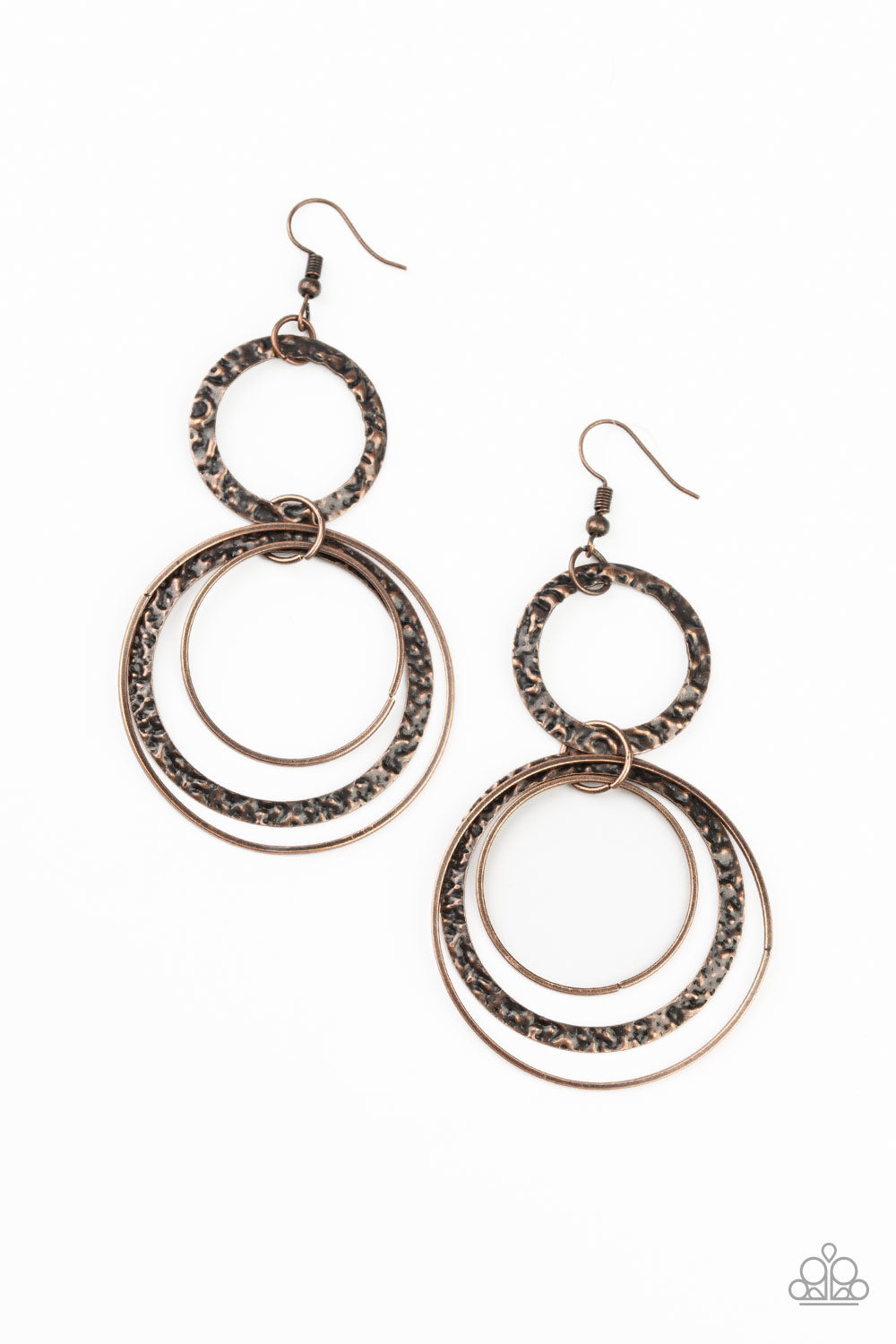 Eclipsed Edge - Copper Earring