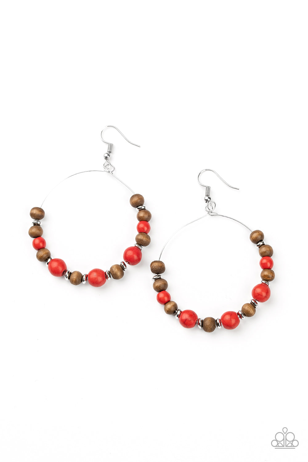 Forestry Fashion - Red Earring