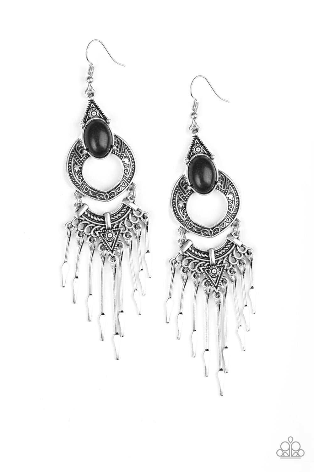 Southern Spearhead - Black Earring