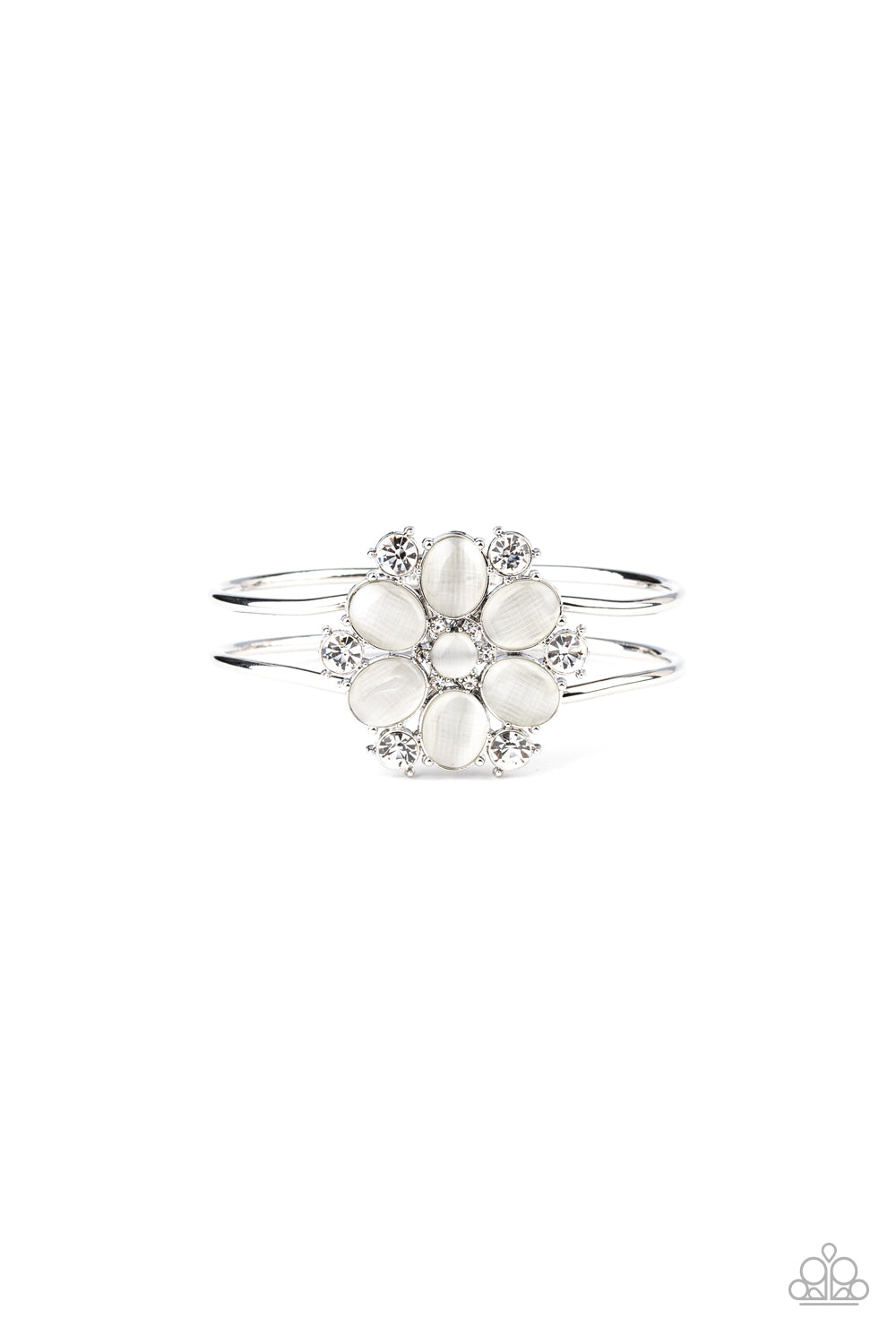 Garden Extravagance - White Bracelet