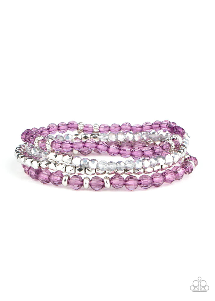 Crystal Crush - Purple Bracelet
