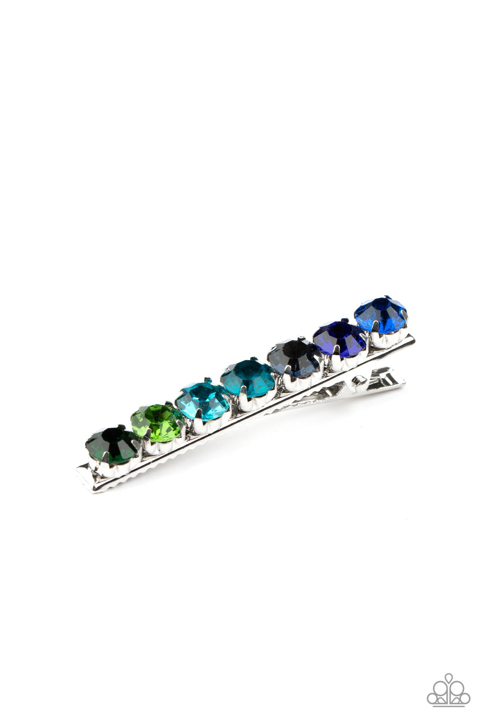 Bedazzling Beauty - Blue Multi Hair Clip