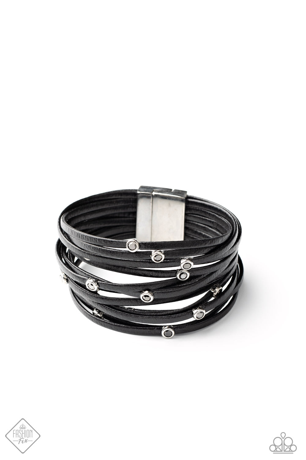 Fearlessly Layered - Black Urban Bracelet