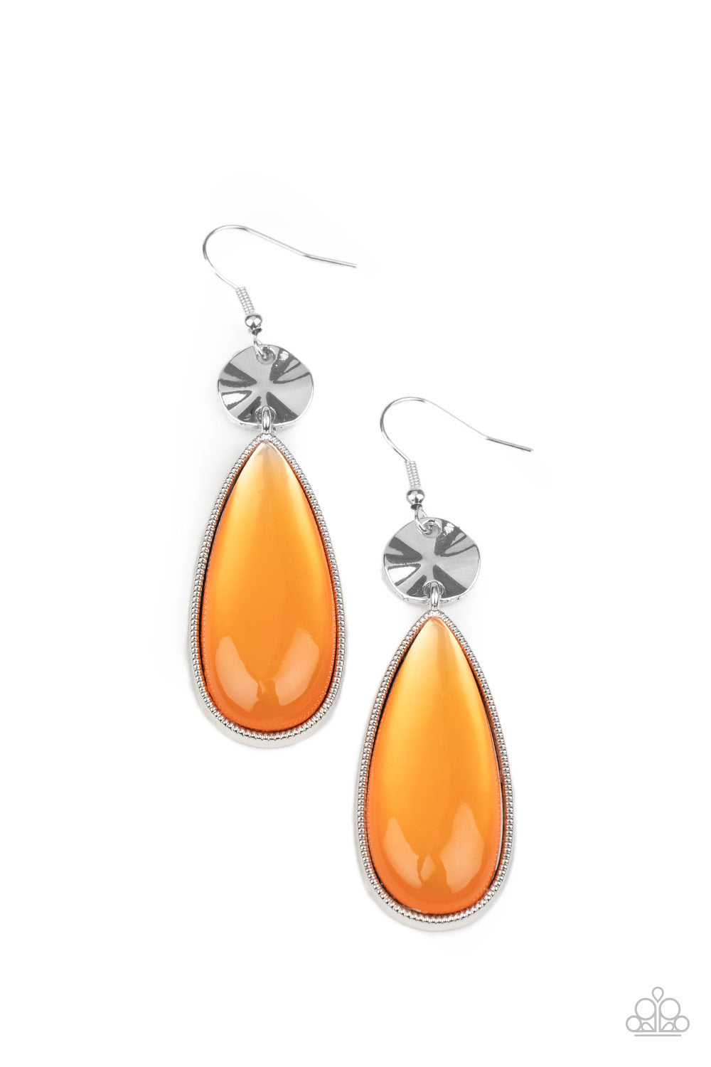 Jaw-Dropping Drama - Orange Earring