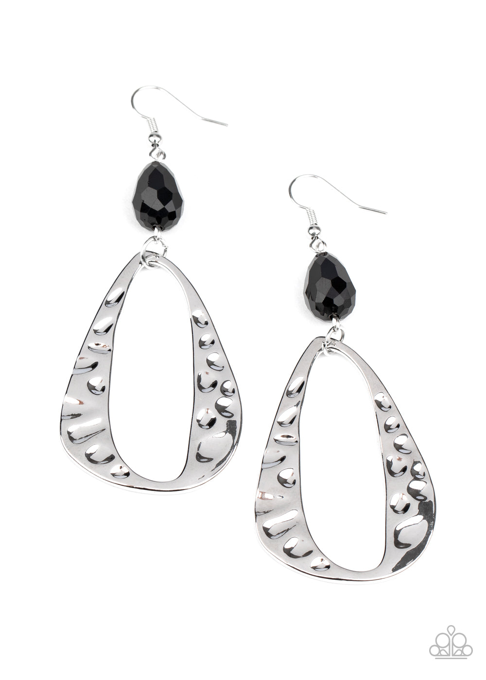 Enhanced Elegance - Black Earring