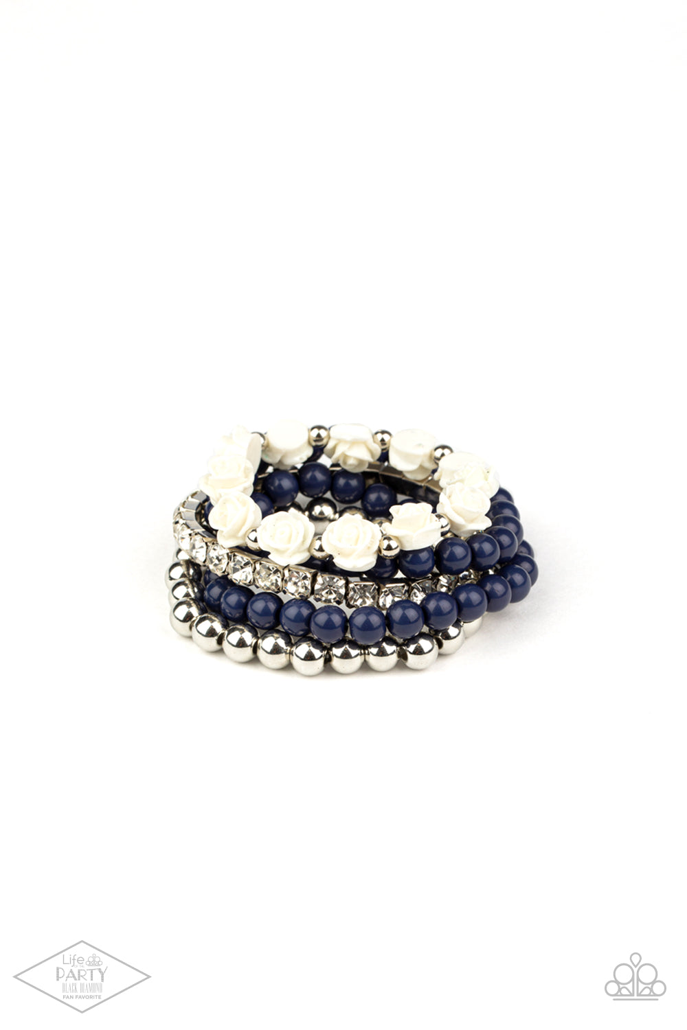 Rose Garden Grandeur - Blue Bracelet (LOP)