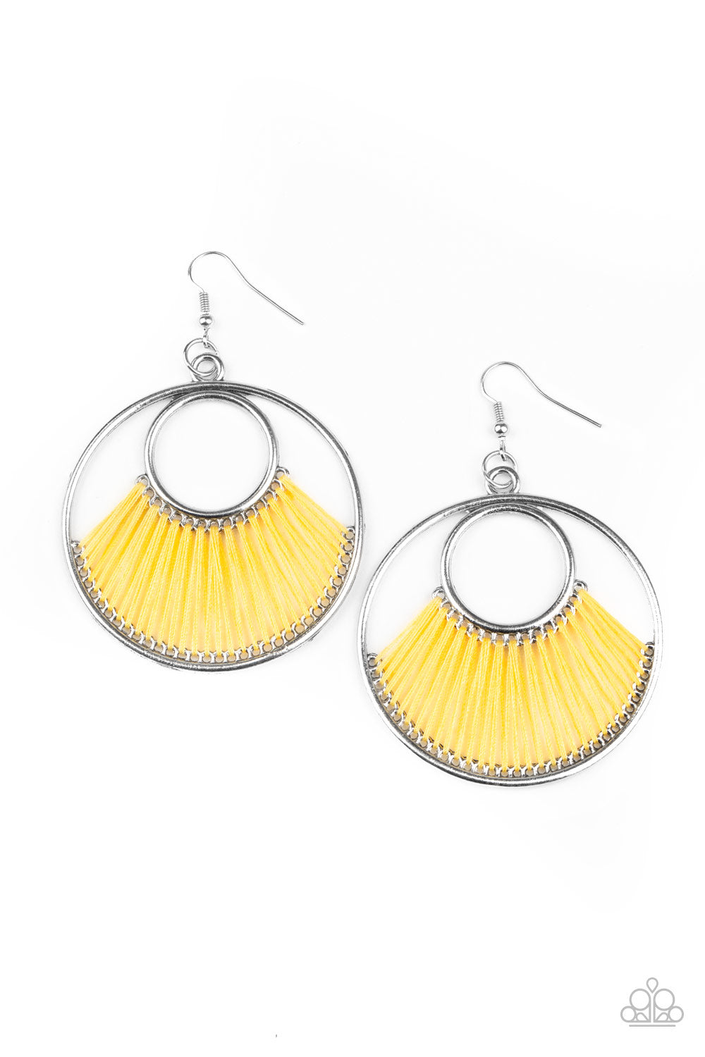 Really High-Strung - Yellow Earring