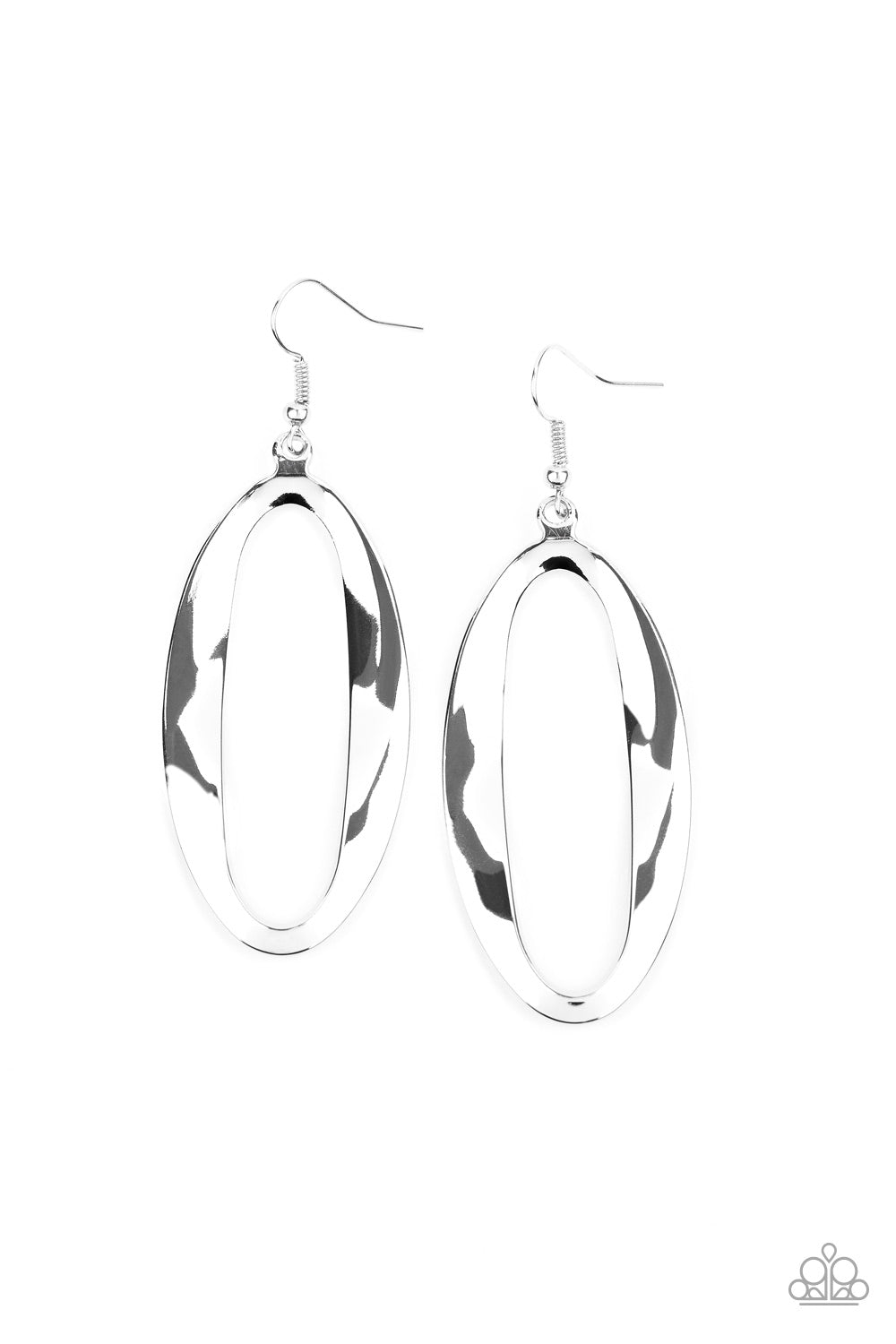 OVAL My Head - Silver Earring