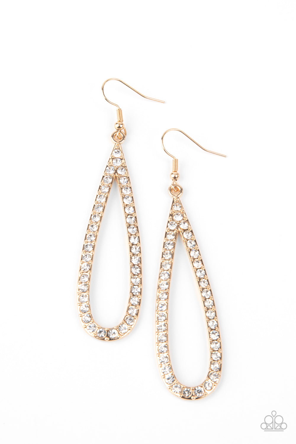 Glitzy Goals - Gold Earring