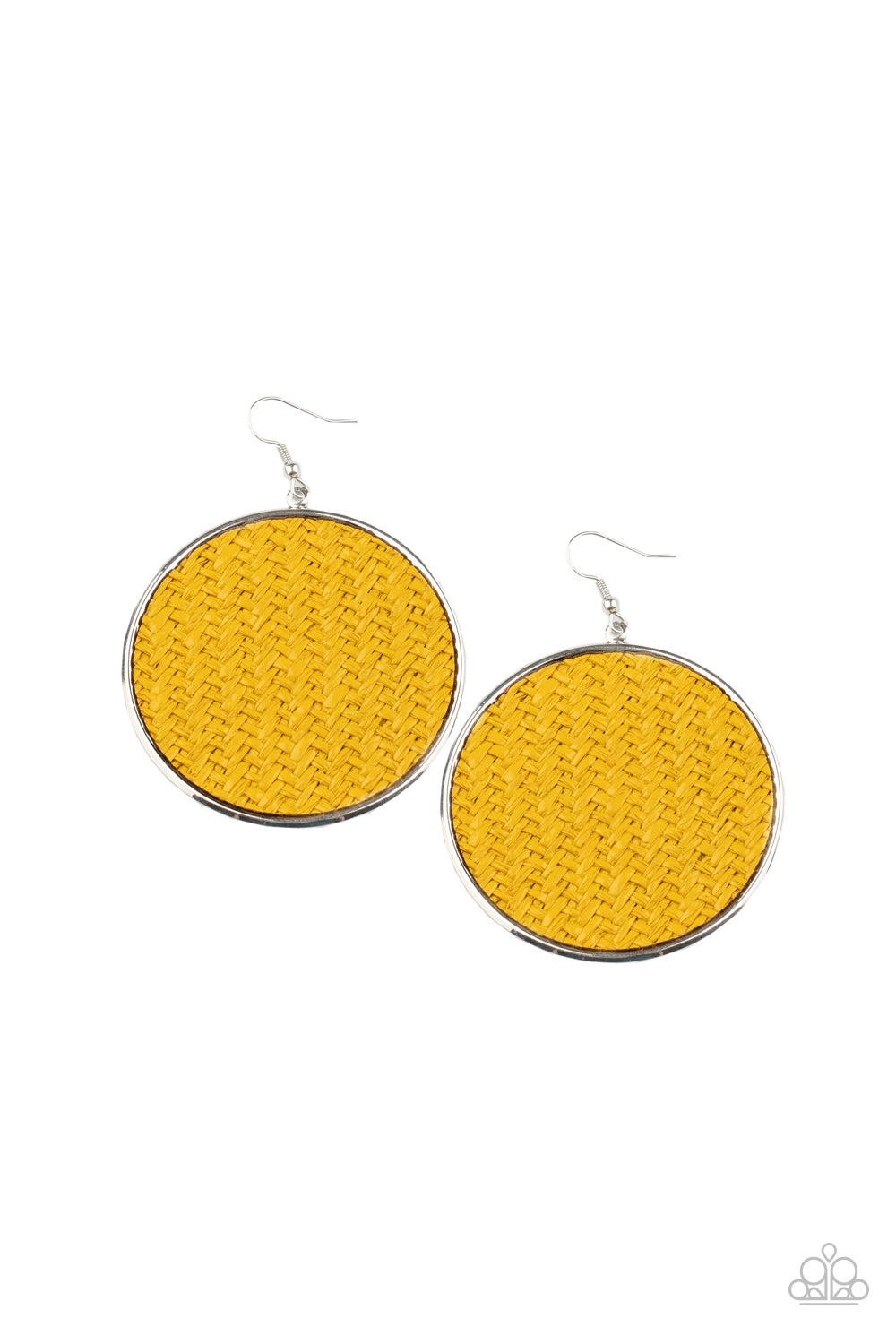 Wonderfully Woven - Yellow Earring